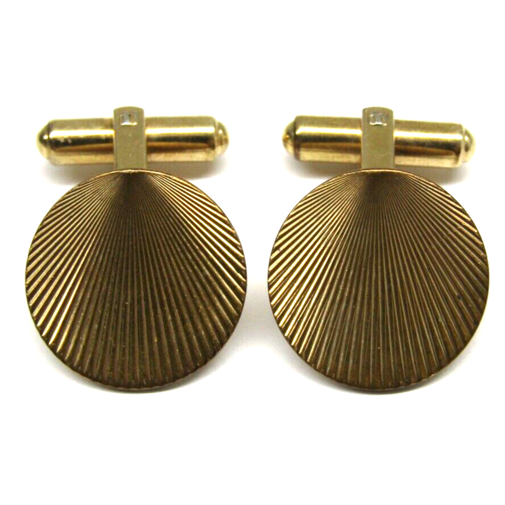Cufflinks Gold Filled GEH 1/20 14KGF Geometric Burst Vintage Mens Formal Wear